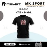 Áo cầu lông Felet Training Đen H71B - Ảnh 3