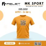 Áo cầu lông Felet Training Vàng H71Y - Ảnh 2