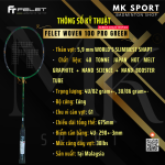 Vợt cầu lông Felet  Woven 100 Pro - Green - Ảnh 5