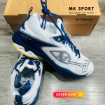 Giày cầu lông Mizuno Wave Claw Neo 3 (71GA247316) Trắng vàng - Ảnh 4