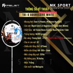 Vợt Felet Tai G - Trắng - 4U- Tặng túi và quấn cán - Ảnh 2
